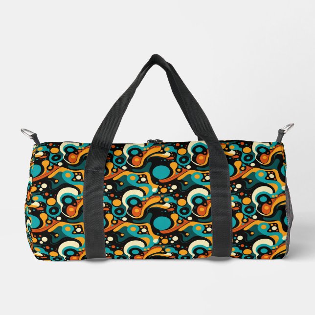 Abstract Retro Funk Duffle Bag (Front)