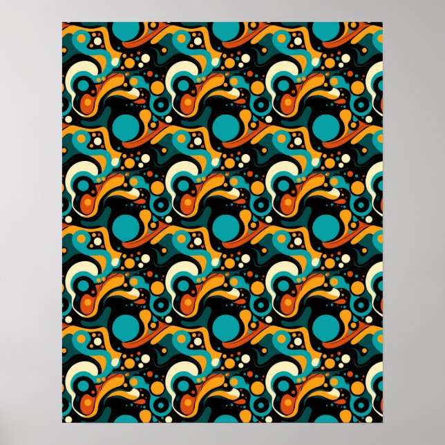 Abstract Retro Funk Poster (Front)