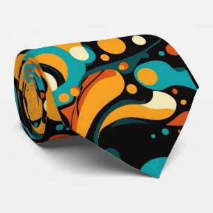 Abstract Retro Funk Tie