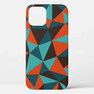 Abstract retro geometrical background - Vintage iPhone 12 Case