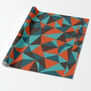 Abstract retro geometrical background - Vintage Wrapping Paper