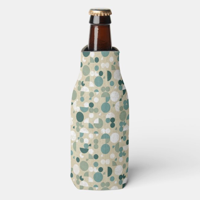 Abstract retro pattern bottle cooler (Bottle Front)