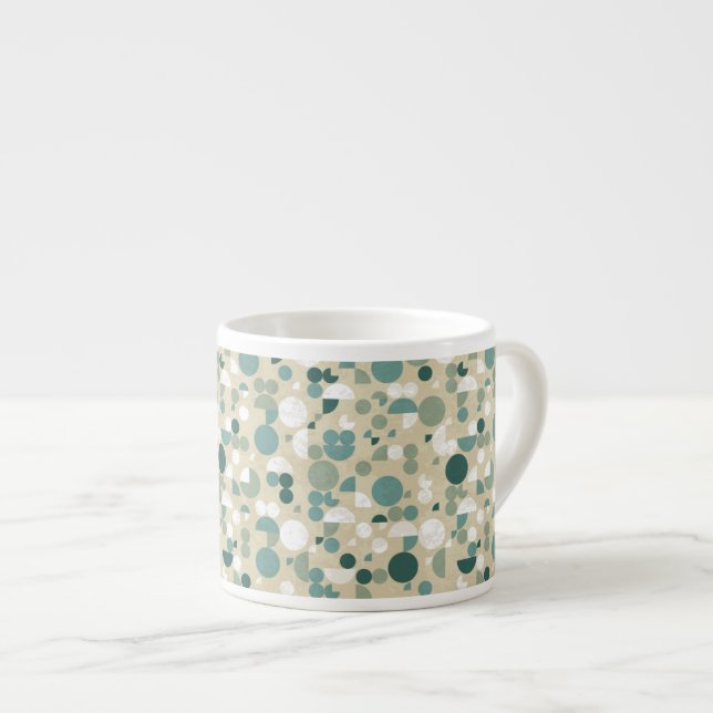 Abstract retro pattern espresso cup (Front Right)