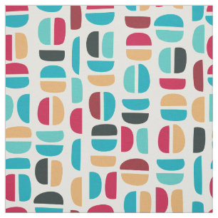 Abstract Retro Pattern Fabric