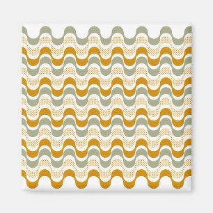 abstract retro pattern magnet
