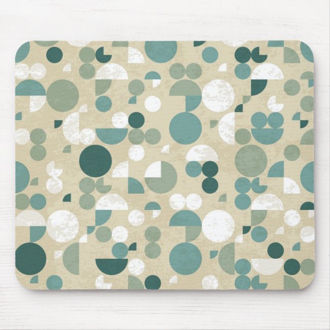 Abstract retro pattern mouse pad (Front)
