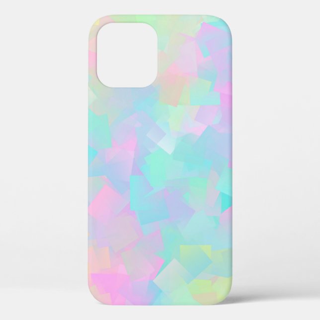 Abstract retro pattern of geometric shapes in pink Case-Mate iPhone case (Back)