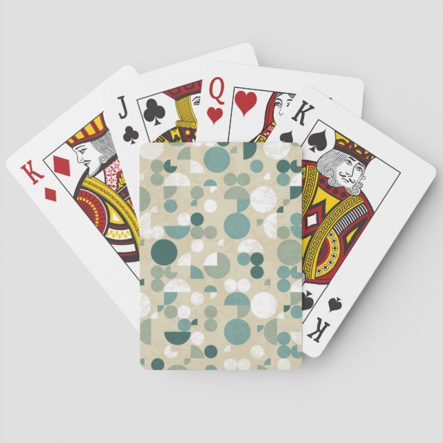 Abstract retro pattern playing cards (Back)
