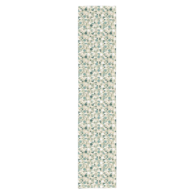 Abstract retro pattern short table runner (Front)
