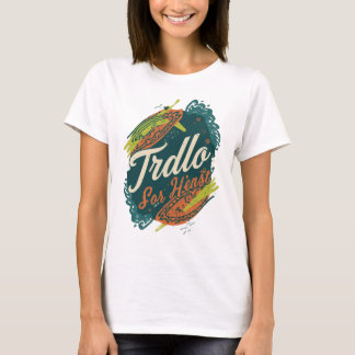 Abstract Retro Tee – Chartreuse Hand-Lettered