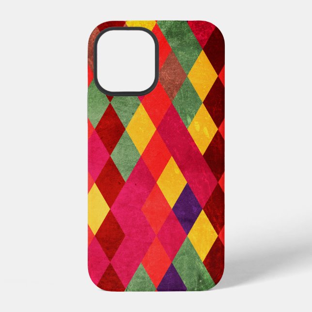 Abstract retro vintage seamless pattern iPhone case (Back)