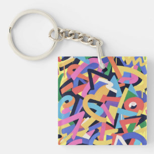 Abstract Riot Key Ring
