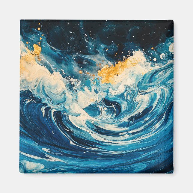 Abstract Ripples Magnet (Front)
