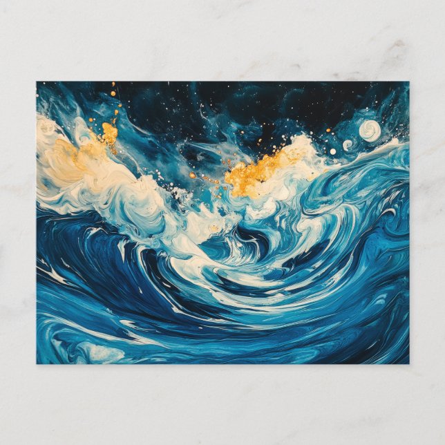 Abstract Ripples Postcard (Front)