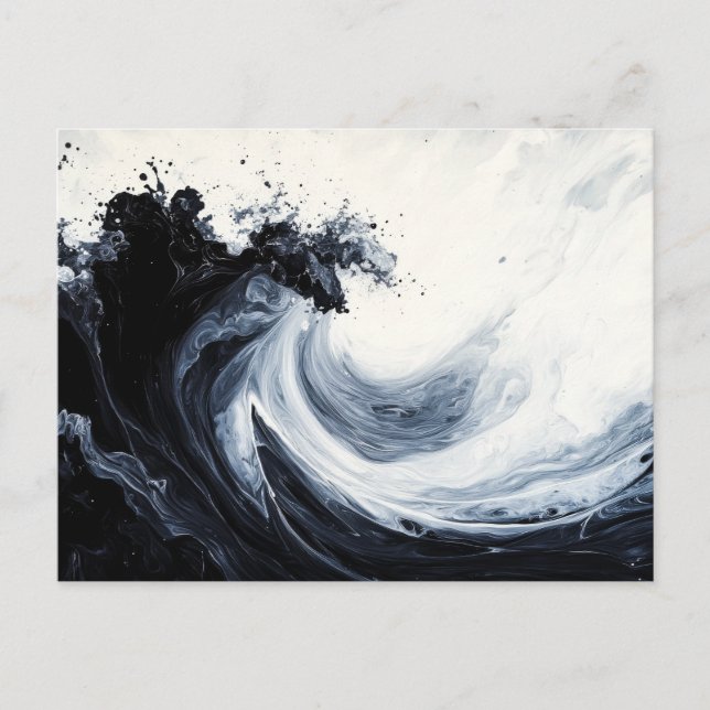 Abstract Ripples Postcard (Front)