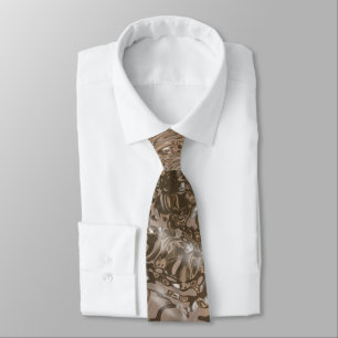 Abstract Ripples Tie