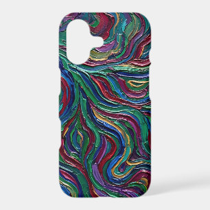 Abstract River Delta Jewel Tone iPhone Cases