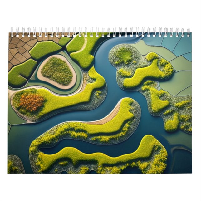 Abstract River Estuary Calendar (Cover)