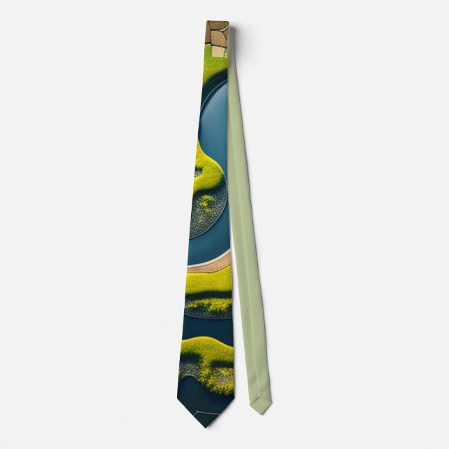 Abstract River Estuary Tie (Front)