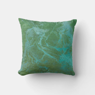 Abstract River Flow Throw Pillow