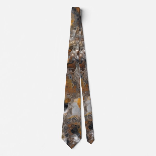 Abstract Rock Formation Pattern Tie (Front)