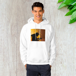 Abstract Rock Musician Guitar Performance Hoodie