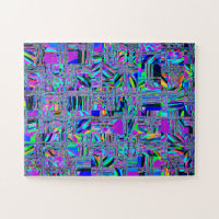 Abstract Rock Pile Pattern Colourful Oversized