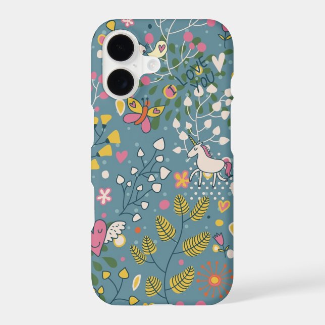 Abstract romantic pattern with cartoon (Back)