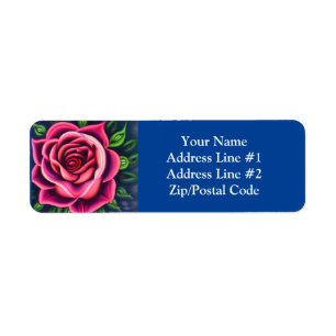Abstract Romantic Pink Rose Bloom