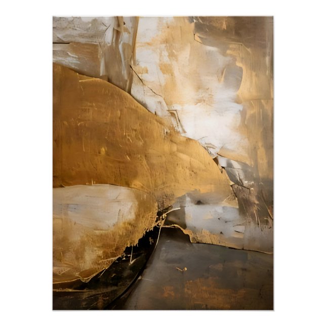 Abstract Roots Rustic Poster (Front)