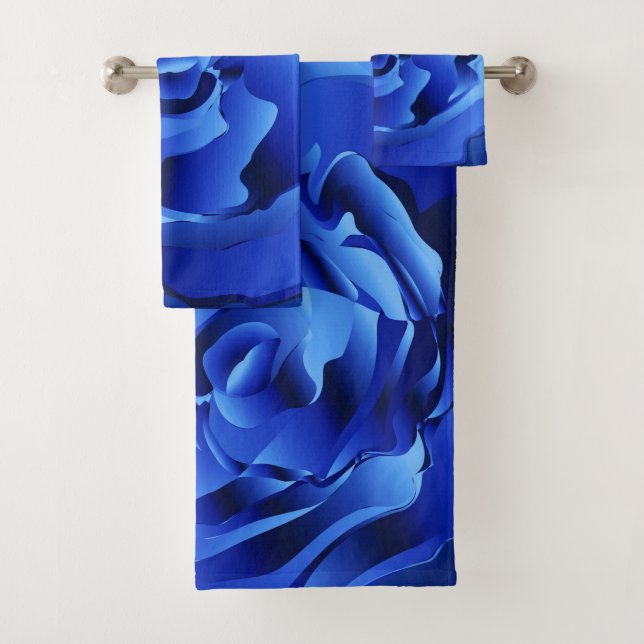 Abstract Rose Bath Towel Set (Insitu)