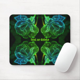 Abstract Rose Fantasy Flower Personalised Mouse Pad