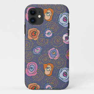 Abstract rose field pattern Case-Mate iPhone case