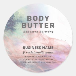 Abstract rose gold modern artistic ink product cl classic round sticker