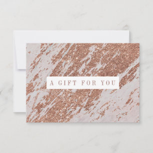 Abstract Rose Gold Pattern Certificate