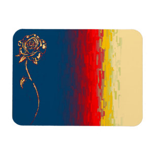 Abstract Rose Magnet