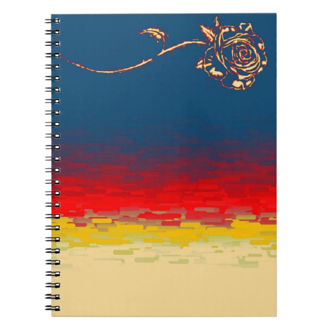 Abstract Rose Notebook (Front)