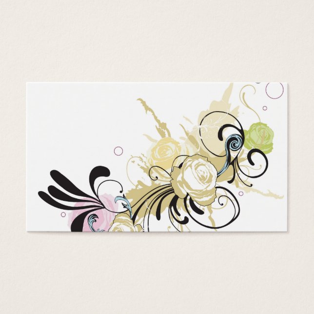 Abstract rose Profile Card (Front)