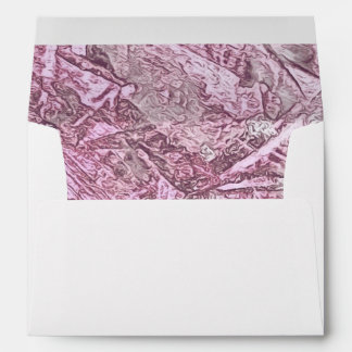 Abstract Rose Wedding Adress Envelope