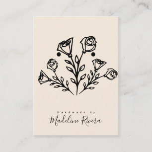 Abstract Roses Artisan Earring Display Card