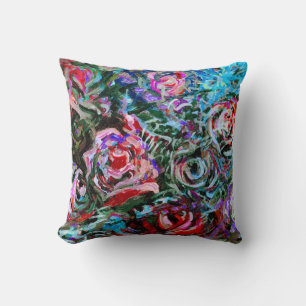 Abstract Roses by Alexandra Cook Cushion