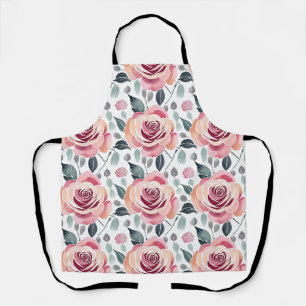Abstract Roses In Pastel Colours  Apron