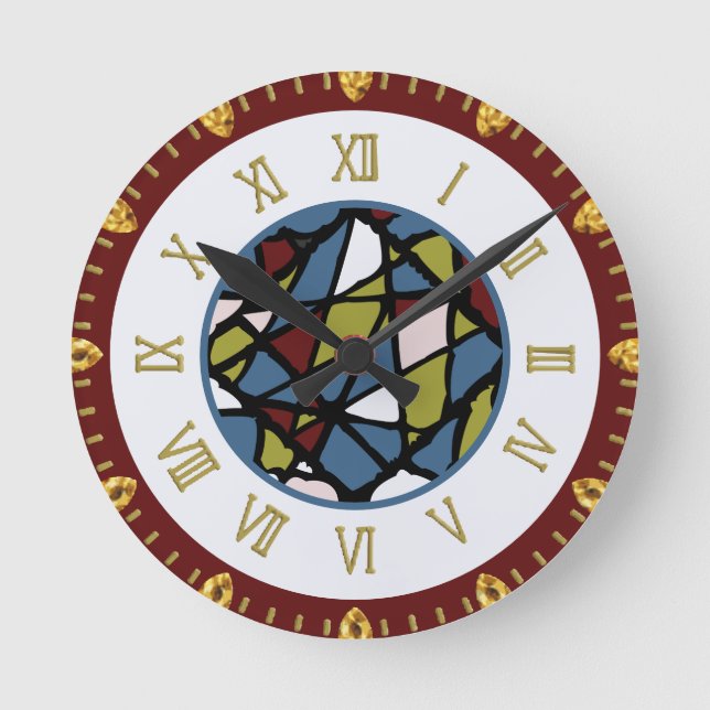 Abstract Round Clock (Front)