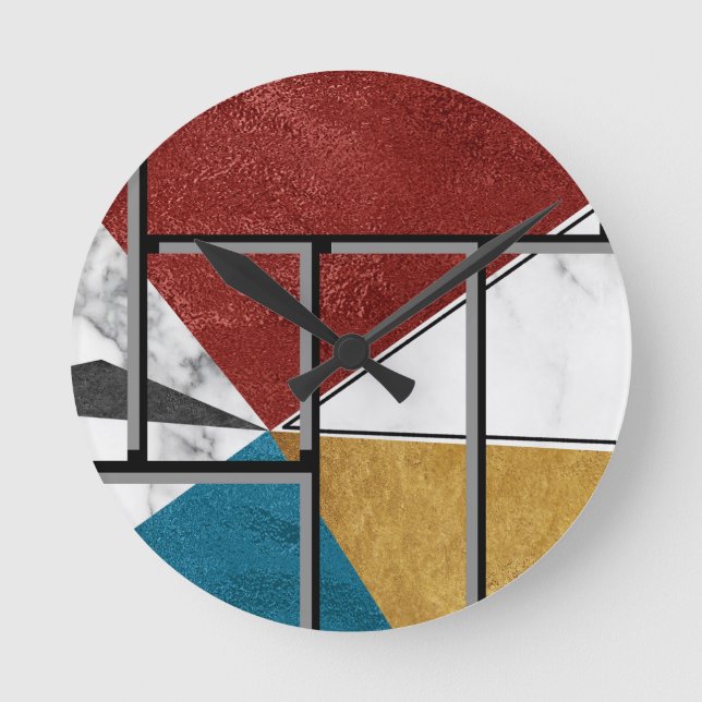 Abstract Round Clock (Front)