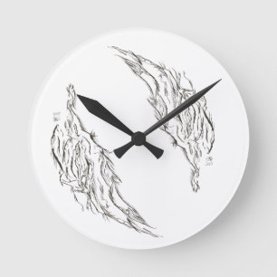 abstract round clock