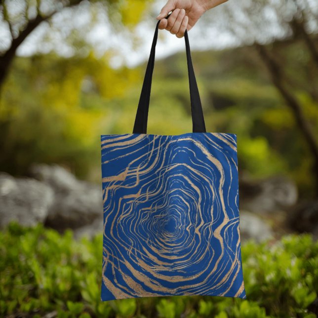 Abstract Royal Fashion Faux Gold Maze Inspired Art Tote Bag (Creator Uploaded)