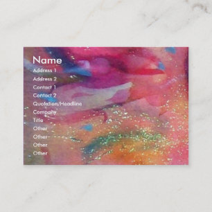ABSTRACT RUBY,bright red blue pink Business Card
