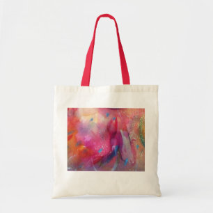 ABSTRACT RUBY TOTE BAG
