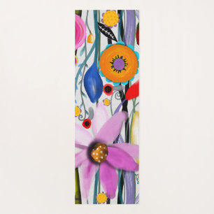 Abstract Ruth Fitta-Schulz floral wedding  Yoga Mat
