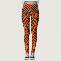 Abstract Safari Wildlife Animal Print Leggings